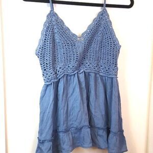 Blush Crochet Tank Top